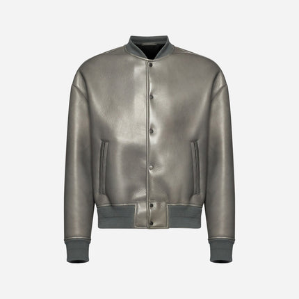 GIACCA BOMBER OVER IN NAPPA PLONGÈ - GREY