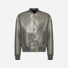 GIACCA BOMBER OVER IN NAPPA PLONGÈ - GREY