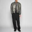 GIACCA BOMBER OVER IN NAPPA PLONGÈ - GREY