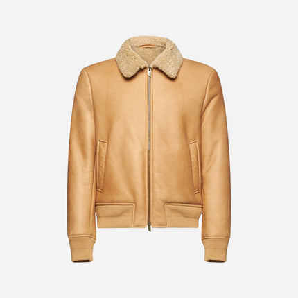 BOMBERJACKE AUS LAMMFELL – HAUT