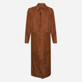CAPPOTTO IN CAMOSCIO - TOBACCO