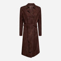 TRENCH IN CAMOSCIO - BROWN