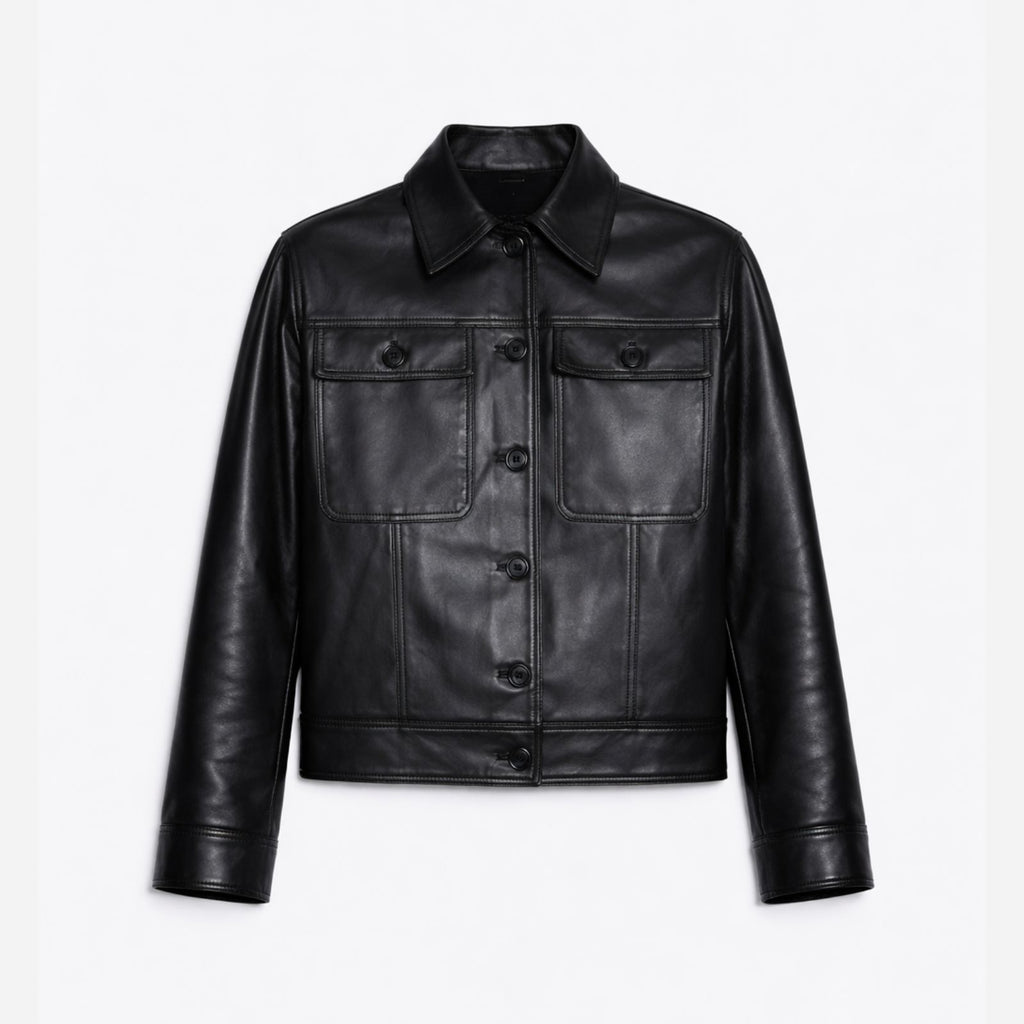 GIACCA IN NAPPA PLONGÈ- BLACK