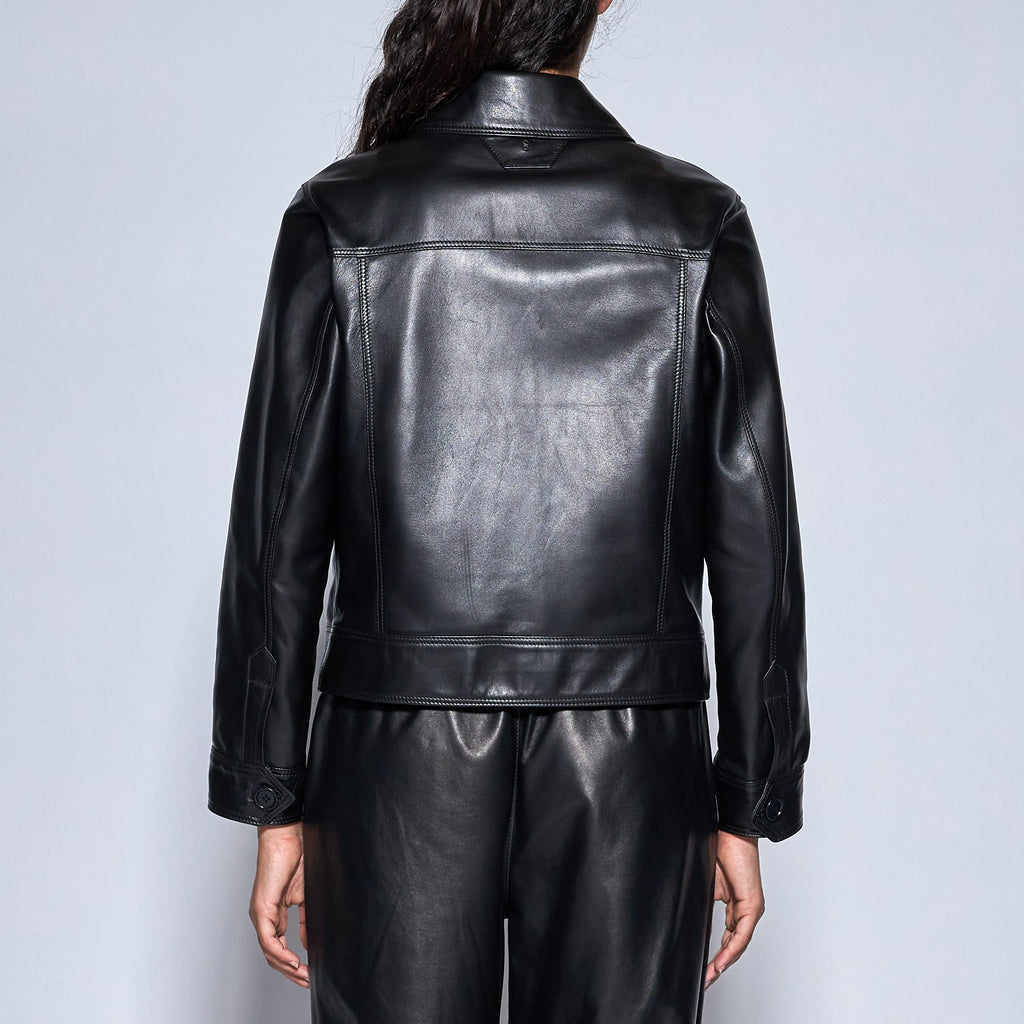 GIACCA IN NAPPA PLONGÈ- BLACK