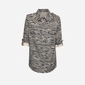 CAMICIA TEXAS IN CAMOSCIO ZEBRATO - IVORY
