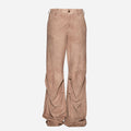 PANTALONI IN CAMOSCIO - BEIGE