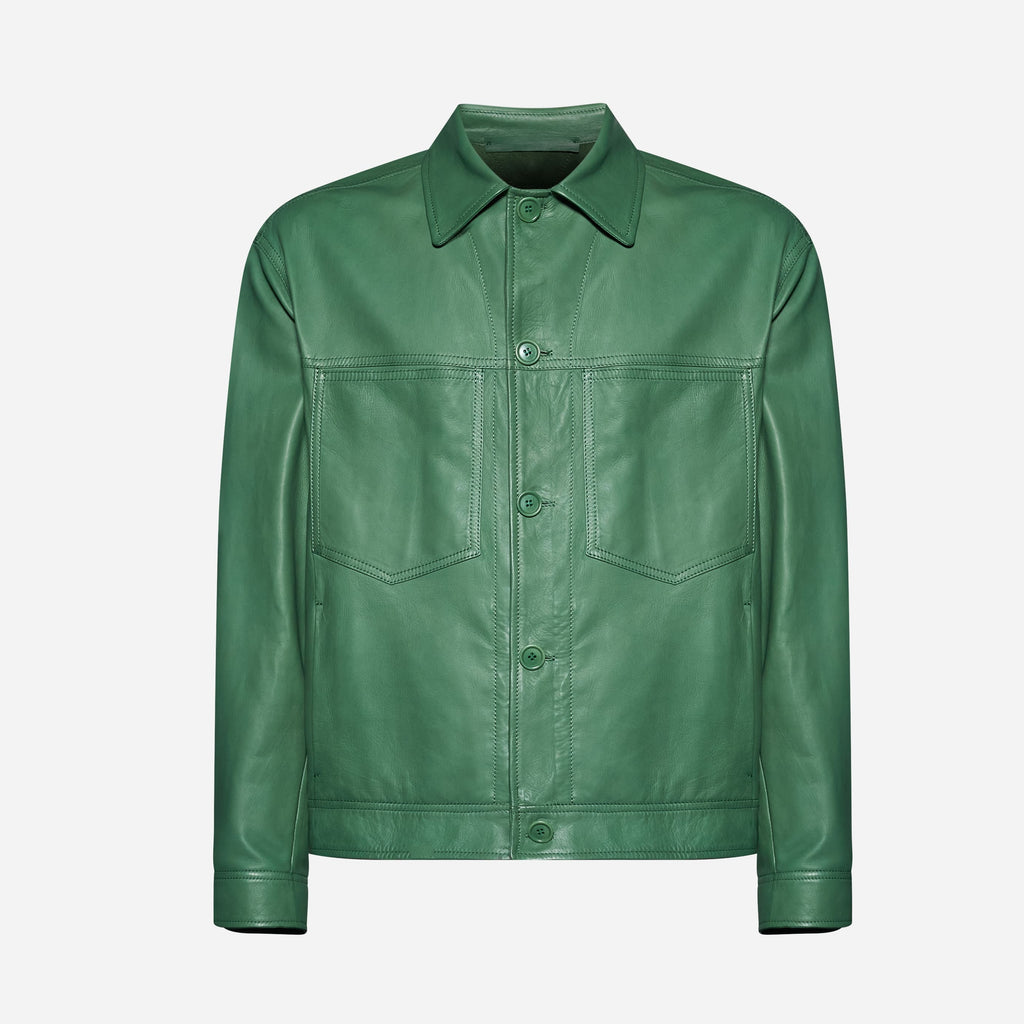 GIACCA IN NAPPA PLONGÈ - GREEN