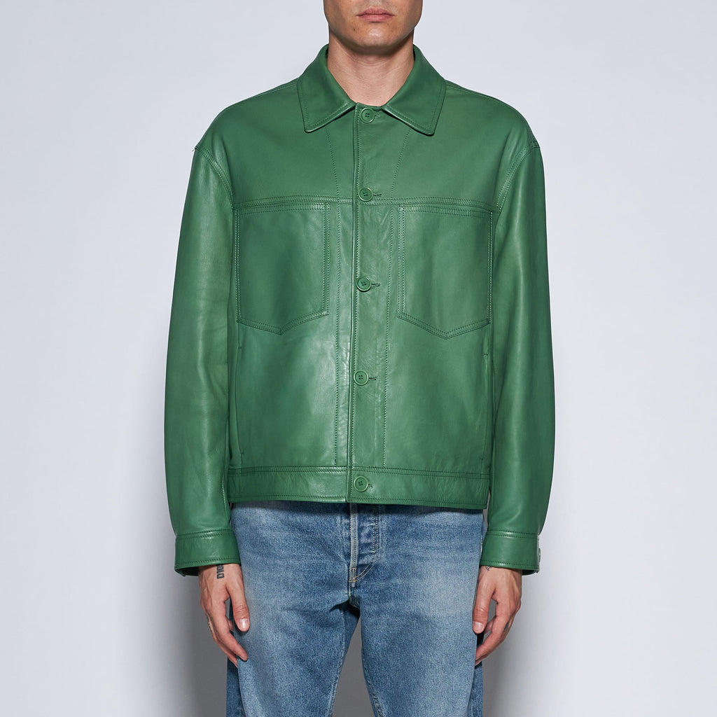 GIACCA IN NAPPA PLONGÈ - GREEN