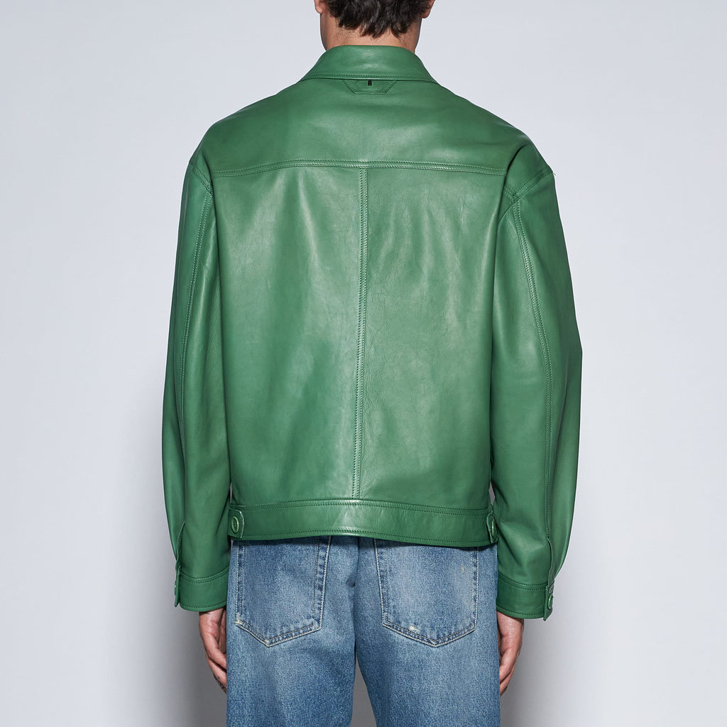 GIACCA IN NAPPA PLONGÈ - GREEN