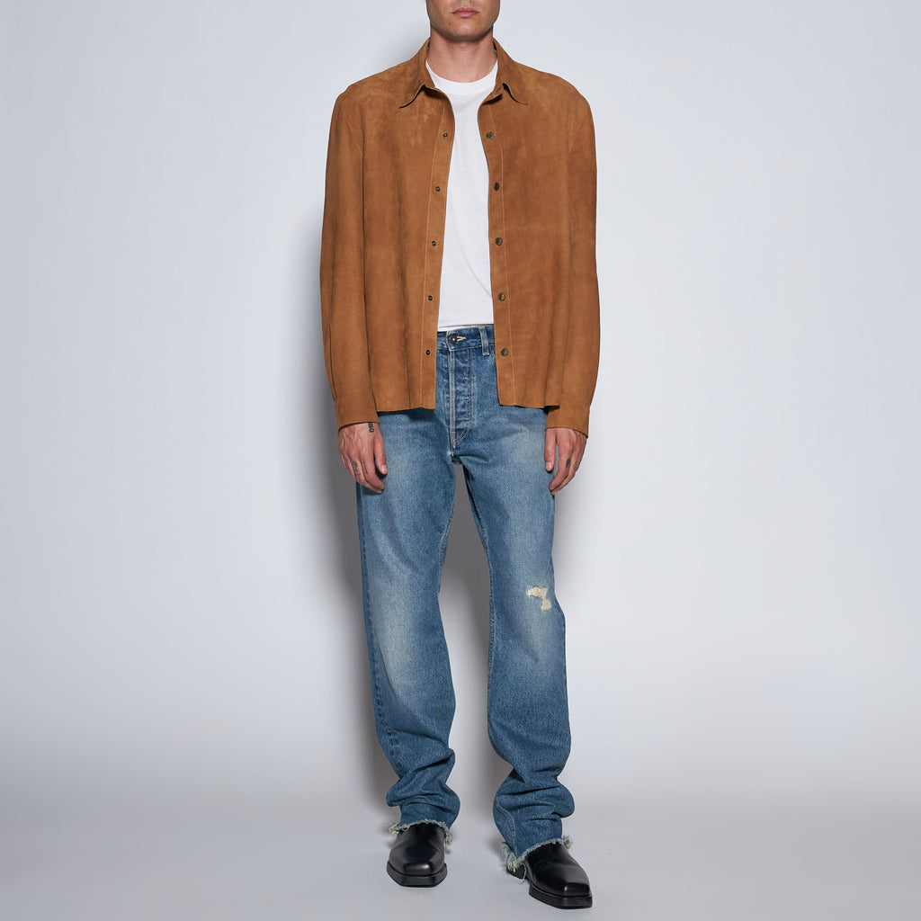 CAMICIA IN PELLE SCAMOSCIATA - TIMBERLAND