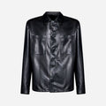 CAMICIA IN NAPPA - BLACK
