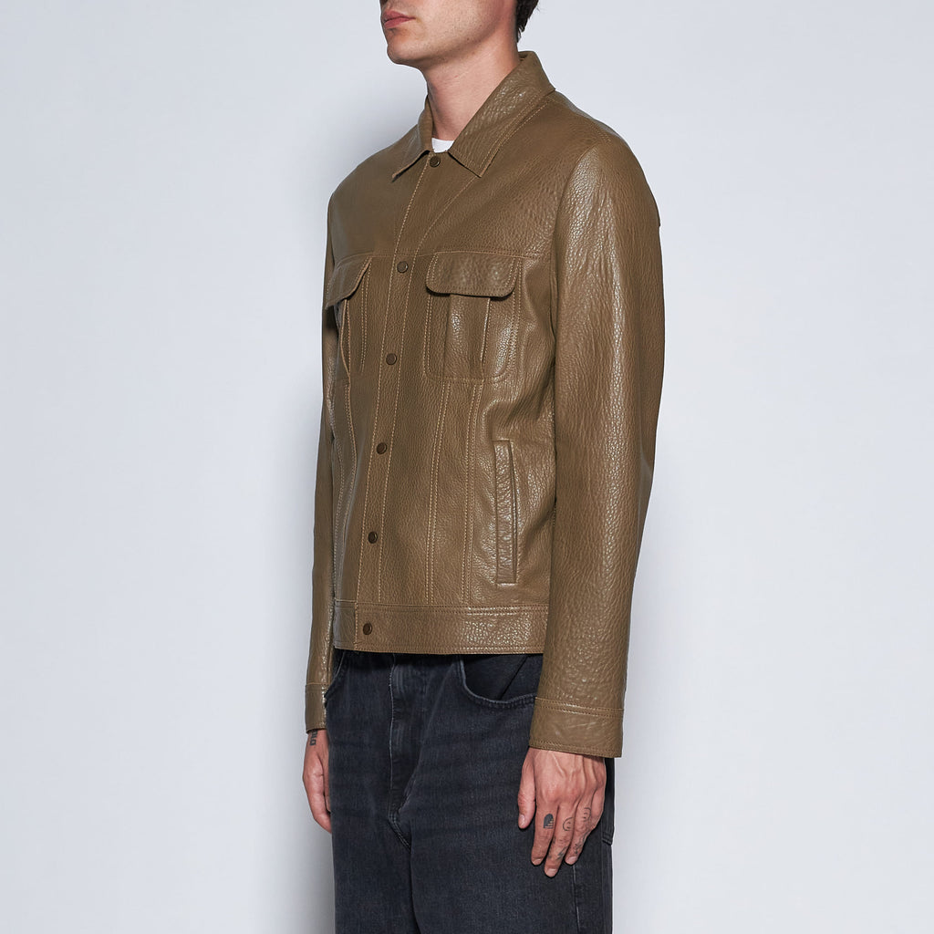 GIACCA IN PELLE MARTELLATA - ARMY