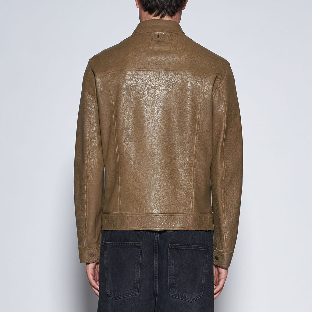 GIACCA IN PELLE MARTELLATA - ARMY