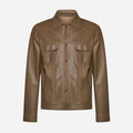 GIACCA IN PELLE MARTELLATA - ARMY