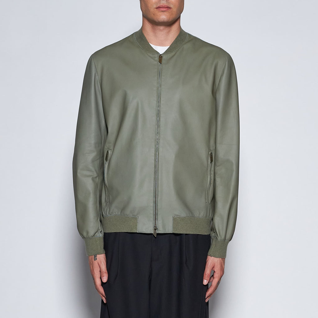 GIACCA BOMBER IN NAPPA - ARMY
