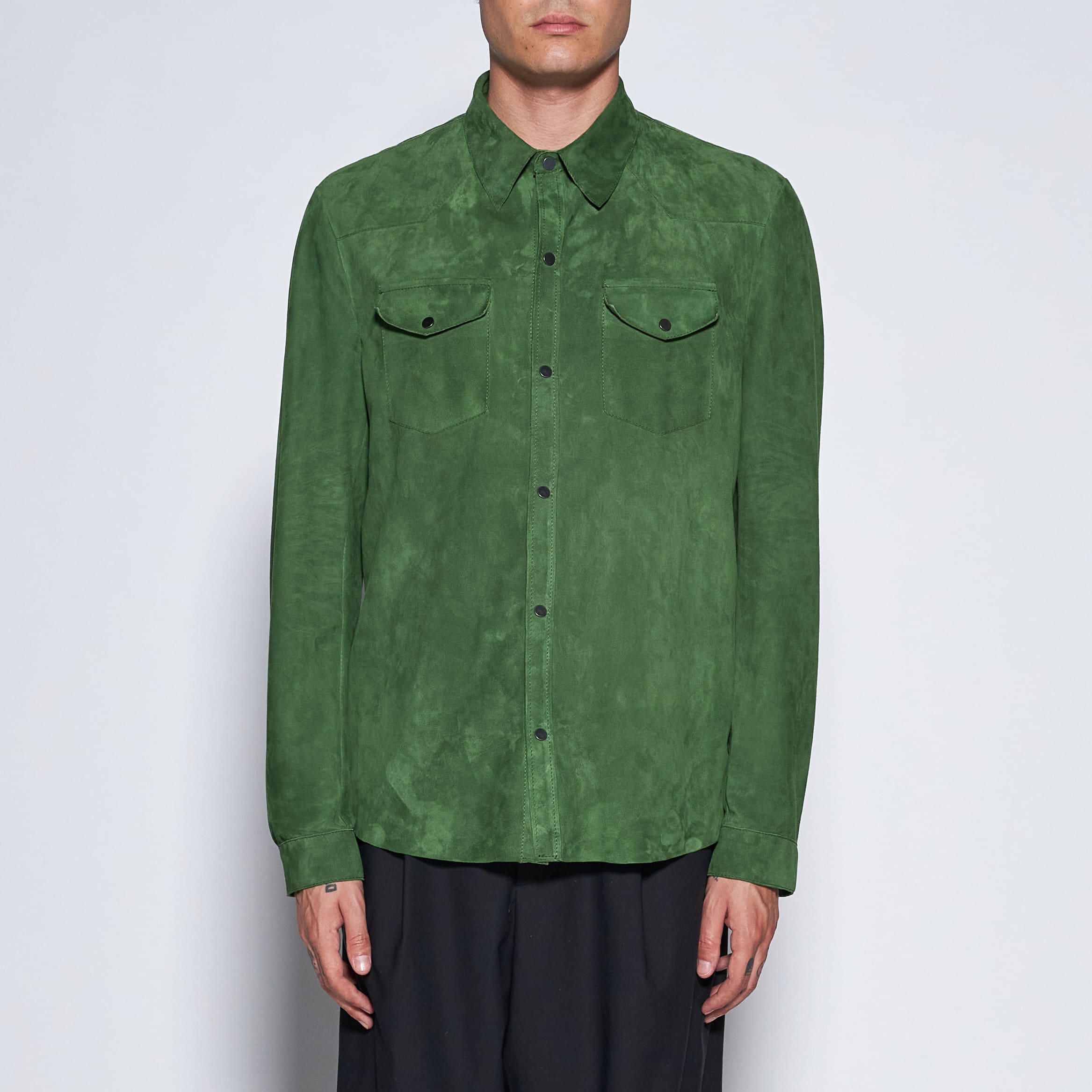 CAMICIA TEXAS IN CAMOSCIO