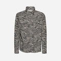 CAMICIA TEXAS IN CAMOSCIO ZEBRA - IVORY