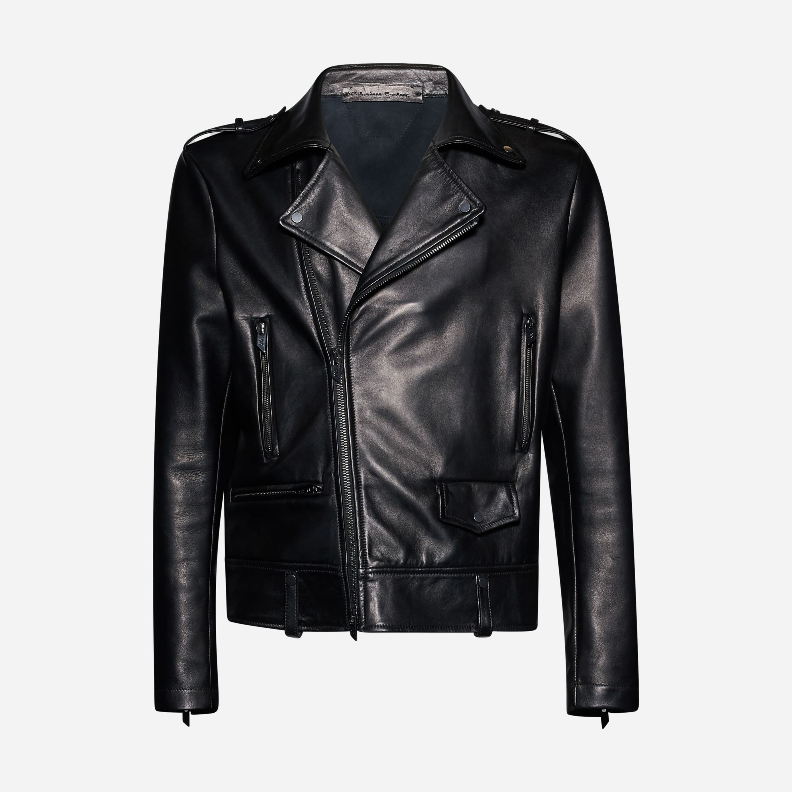BIKER IN NAPPA - BLACK