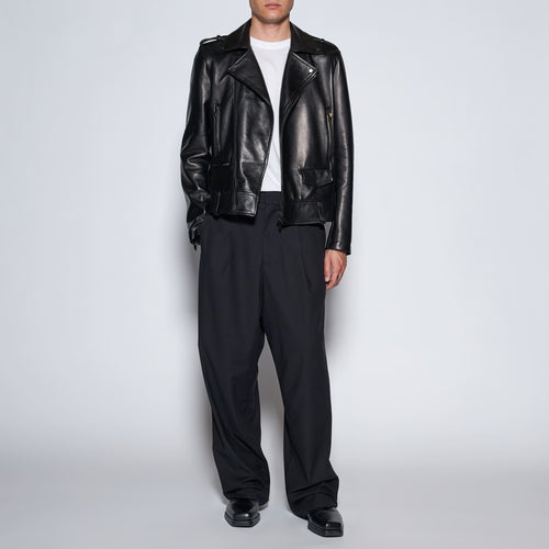 BIKER IN NAPPA - BLACK