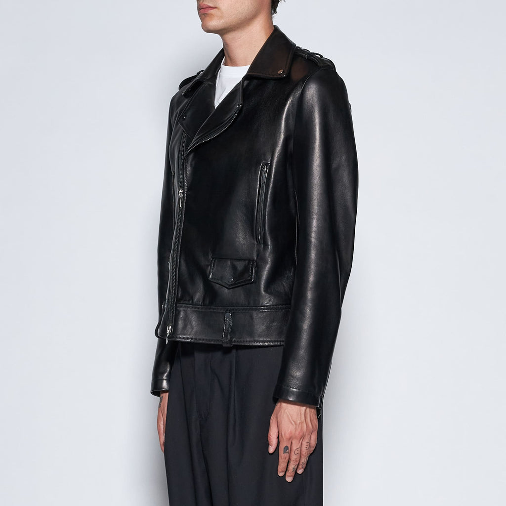 BIKER IN NAPPA - BLACK