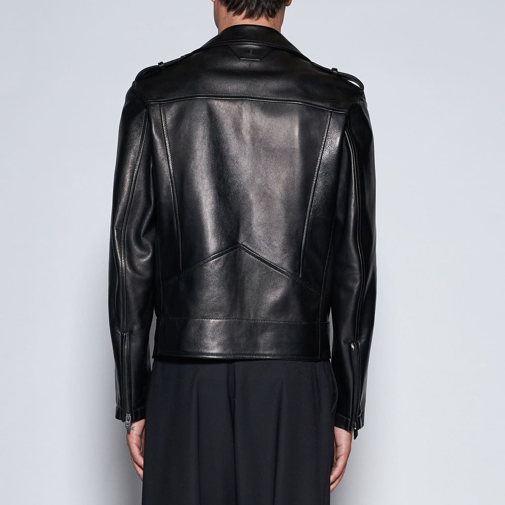 BIKER IN NAPPA - BLACK
