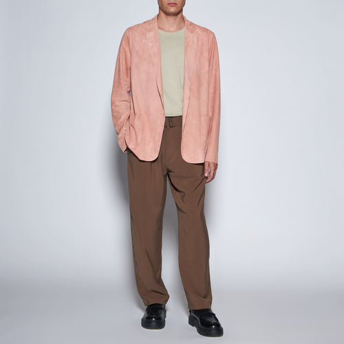 BLAZER IN CAMOSCIO - ROSA