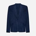 BLAZER IN CAMOSCIO - BLUE