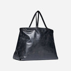 BORSA A MANO PELLE MORBIDA - BLACK