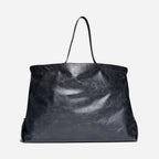 BORSA A MANO PELLE MORBIDA - BLACK