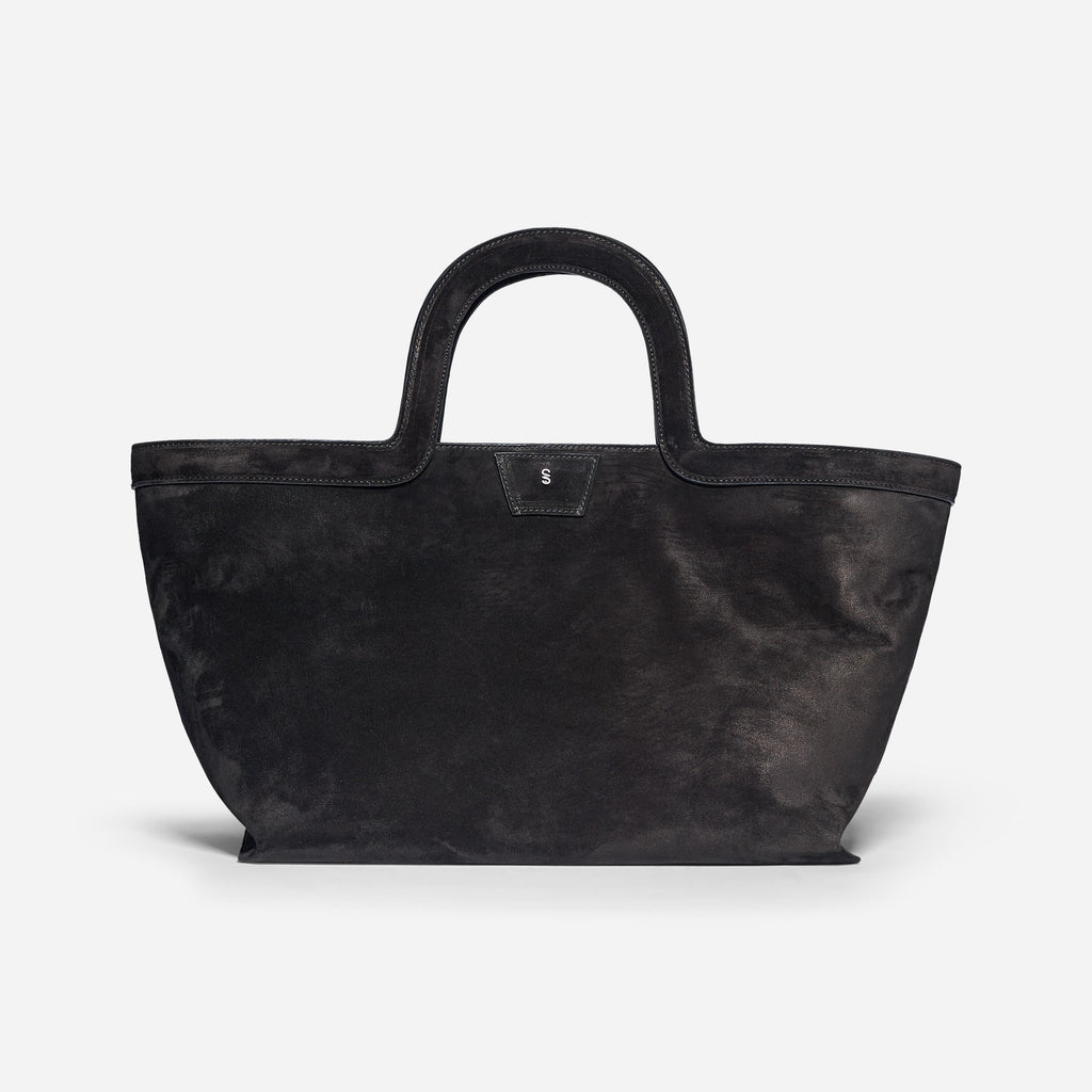 BORSA A MANO IN PELLE SCAMOSCIATA