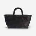 BORSA A MANO IN PELLE SCAMOSCIATA