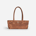 SHOULDER BAG IN PELLE SCAMOSCIATA
