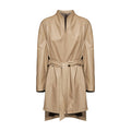 CAPPOTTO IN NAPPA PLONGÉ - SAND – vista frontale