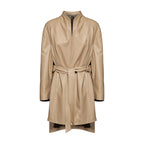 CAPPOTTO IN NAPPA PLONGÉ - SAND – vista frontale