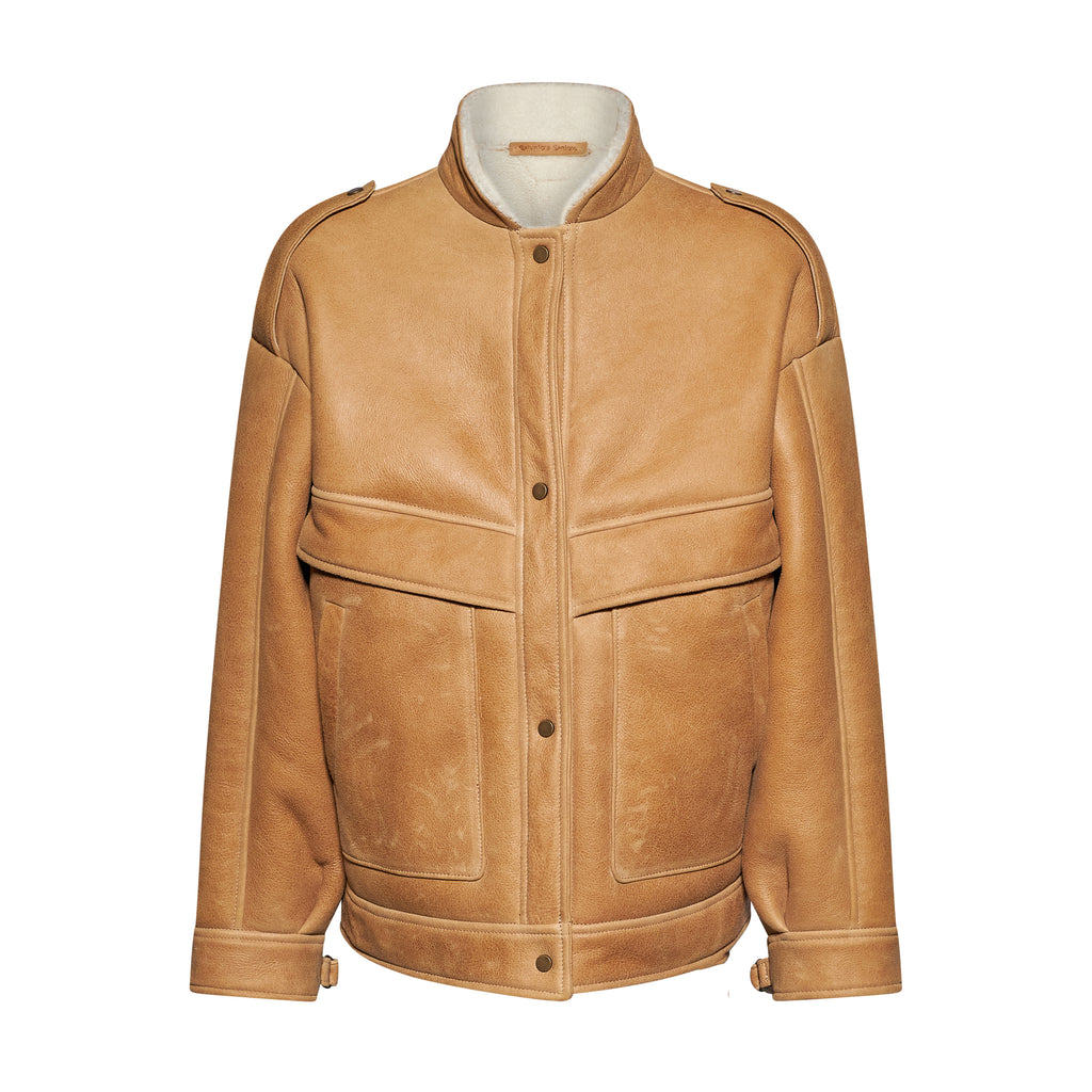 GIACCA IN SHEARLING - TIMBERLAND – vista frontale