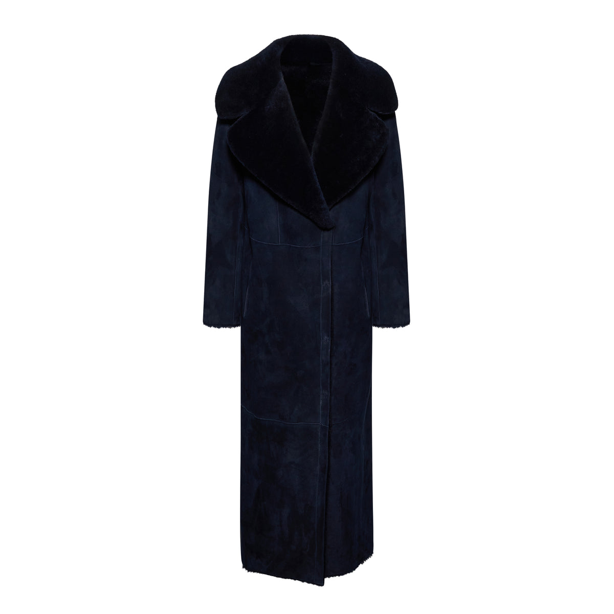 CAPPOTTO IN SHEARLING - BLUE