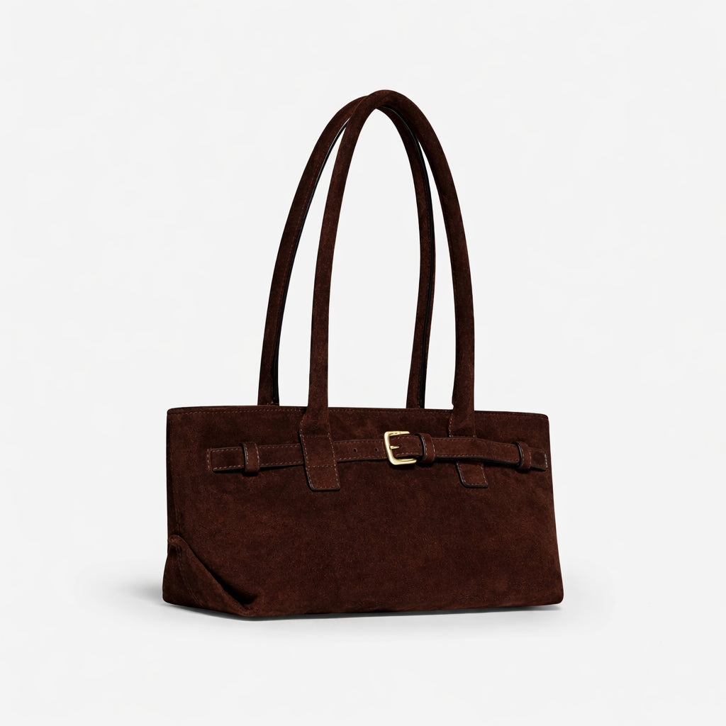 SHOULDER BAG IN PELLE SCAMOSCIATA