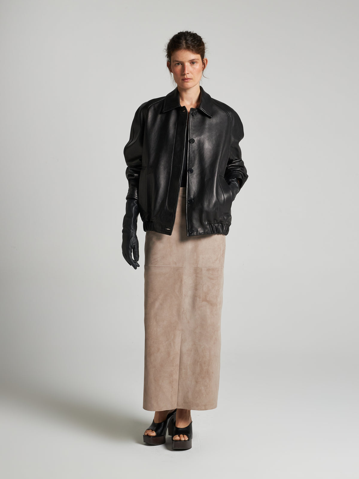 GIACCA IN PELLE - BLACK