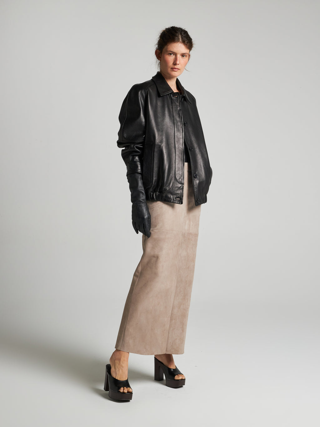 GIACCA IN PELLE - BLACK