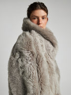 SHEARLING-JACKE - MUD