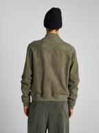 BOMBERJACKE AUS WILDLEDER – ARMY