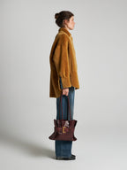 GIACCA IN SHEARLING - SENAPE