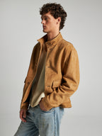 JACKE AUS WILDLEDER - BEIGE