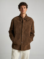 SUEDE JACKET - EARTH
