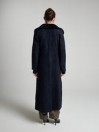 CAPPOTTO IN SHEARLING - BLUE