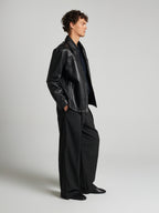 CAMICIA IN PELLE - BLACK