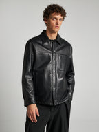 CAMICIA IN PELLE - BLACK