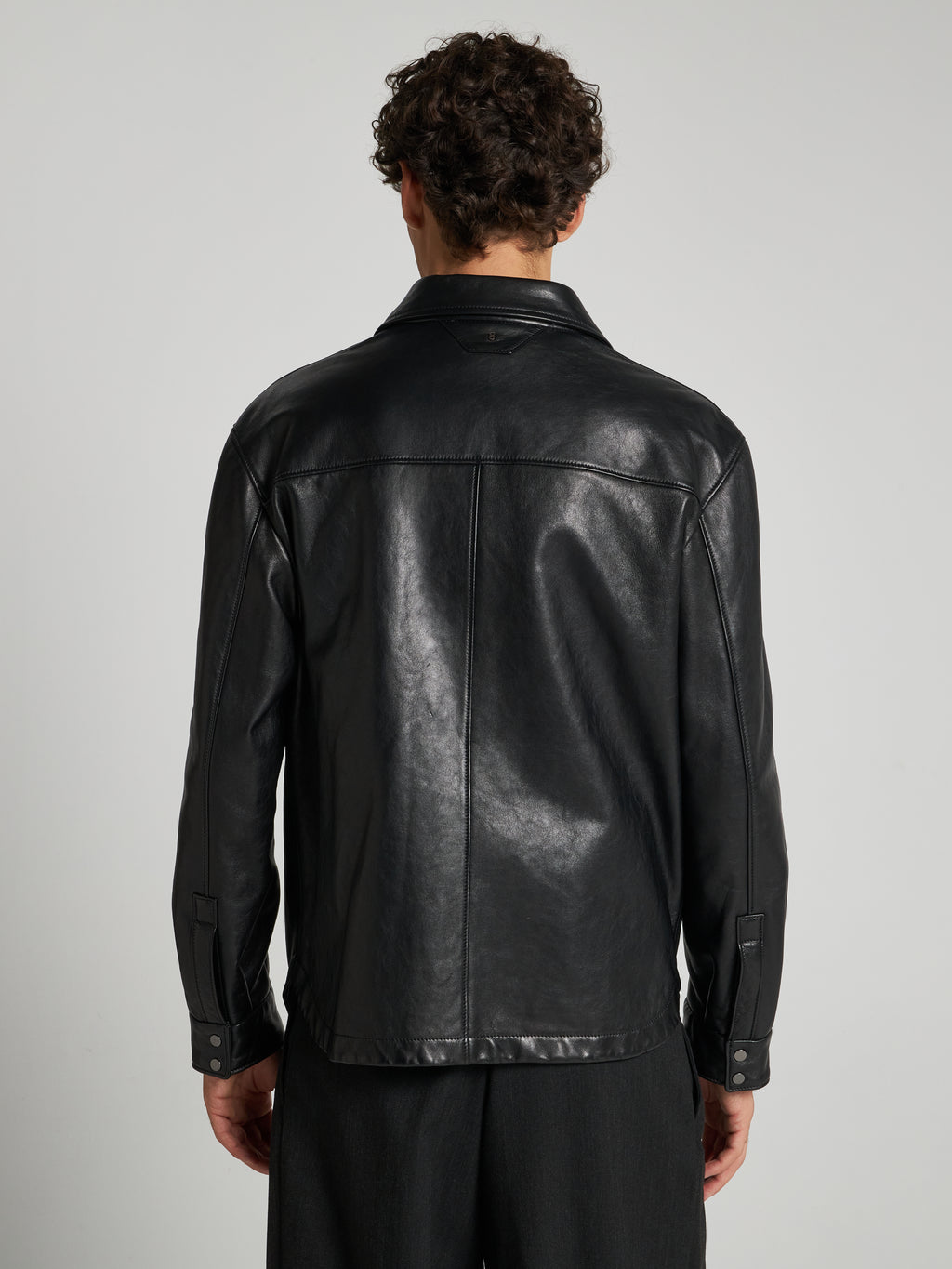 CAMICIA IN PELLE - BLACK