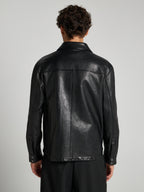 CAMICIA IN PELLE - BLACK
