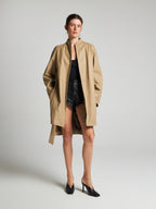 CAPPOTTO IN NAPPA PLONGÉ - SAND